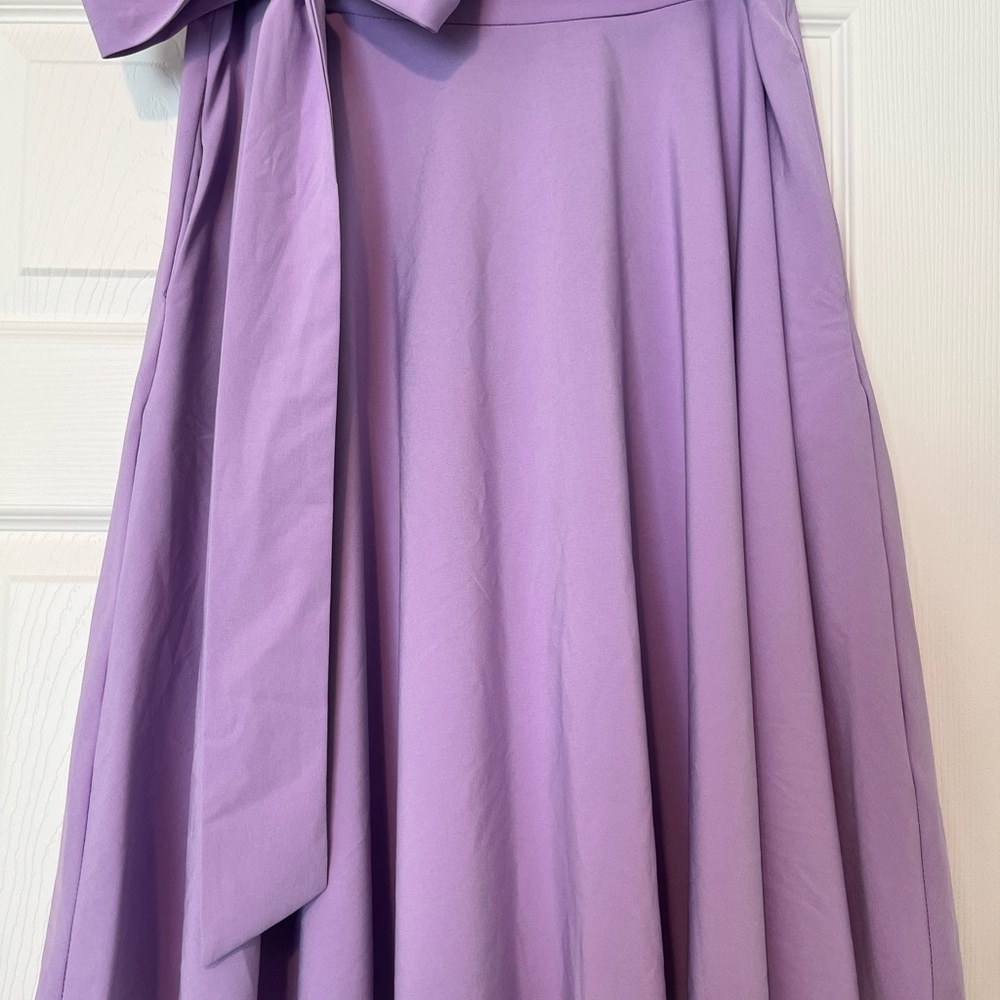 Elegant Lilac A-Line Women's Skirt